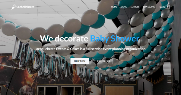 Event decoration website designing